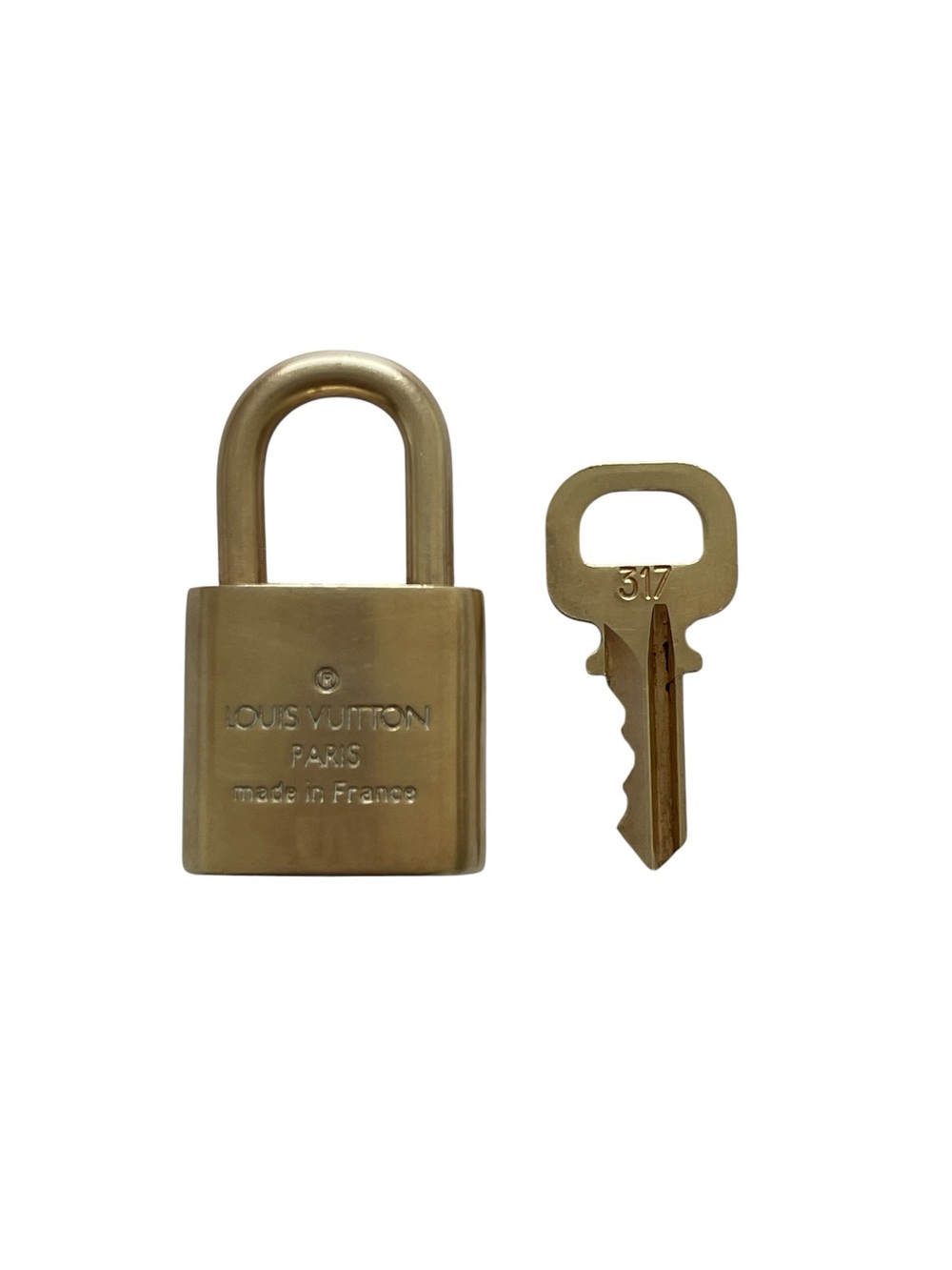 Louis Vuitton Brass Padlock & Key #317 - Picture 5 of 6